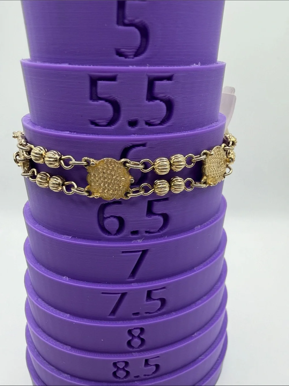 Gold-Tone Double Chain Medallion Bracelet - Women Jewelry